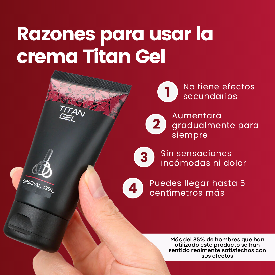 Titan Gel Para Crecimiento Viril Original