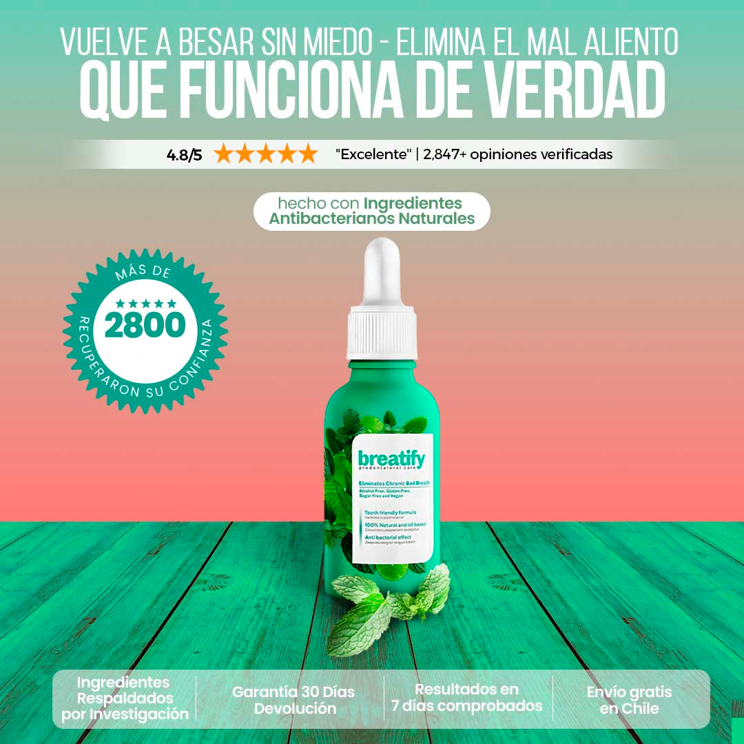 BREATIFY ™ GOTAS CONTRA EL MAL ALIENTO