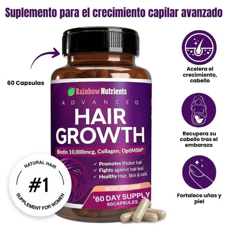 HairGrowth™: Suplemento para el crecimiento capilar avanzado