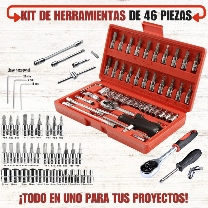 Kit De Herramientas de 46 piezas