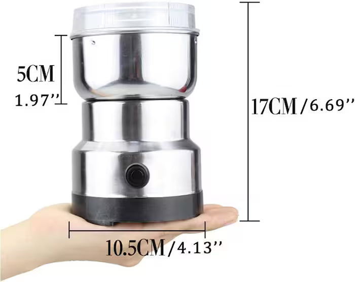 Molinillo Eléctrico Portátil de Acero Inoxidable, para Café, Especias, Semillas y Hierbas