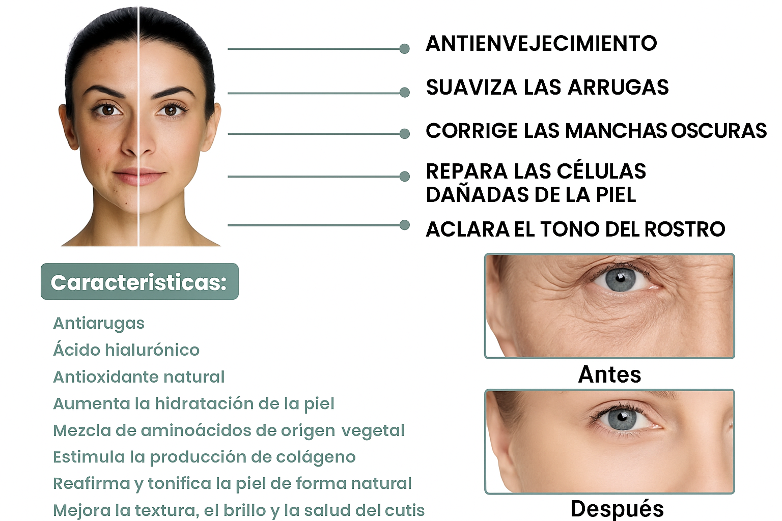 Eelhoe Suero Facial Avanzado con Colágeno